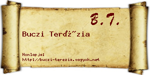 Buczi Terézia névjegykártya