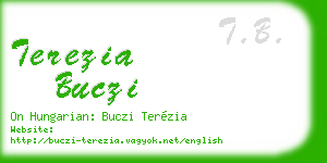 terezia buczi business card