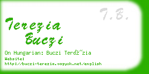 terezia buczi business card